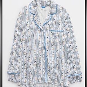 Aerie Women’s XL Hanukkah blue pajama set- pants and top